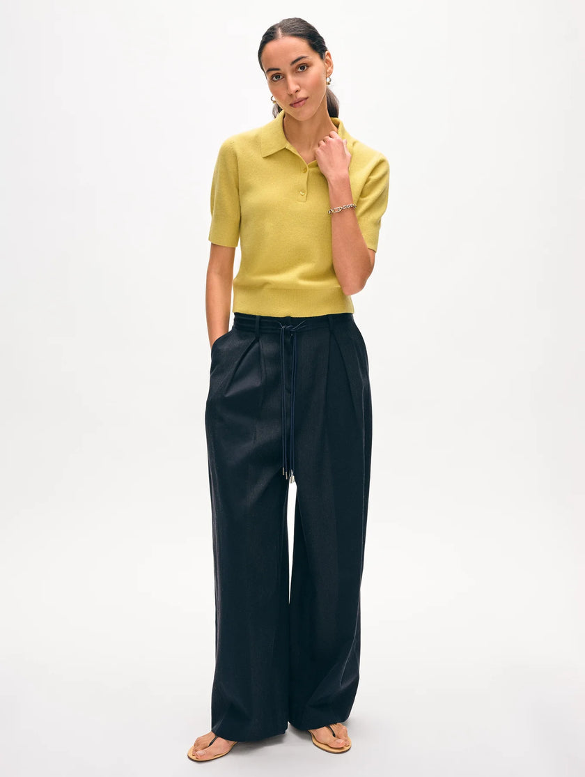 CASHMERE POLO TOP
