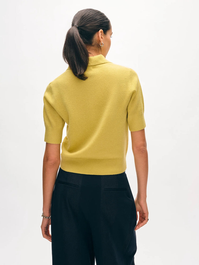 CASHMERE POLO TOP