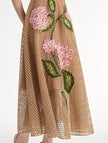 PORCELAIN FLOWER LATTICE DRESS
