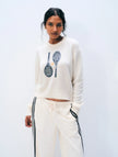CASHMERE TENNIS EMBROIDERED SWEATSHIRT