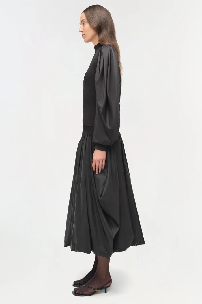 JACKIE TAFFETA KNIT TOP