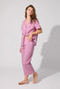 SHORT SLEEVE CLASSIC WOVEN COTTON POPLIN CROPPED PJ SET