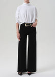 LYRA LONG WIDE LEG JEAN IN PLUSH BLACK