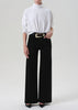 LYRA LONG WIDE LEG JEAN IN PLUSH BLACK