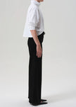 LYRA LONG WIDE LEG JEAN IN PLUSH BLACK