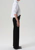 LYRA LONG WIDE LEG JEAN IN PLUSH BLACK