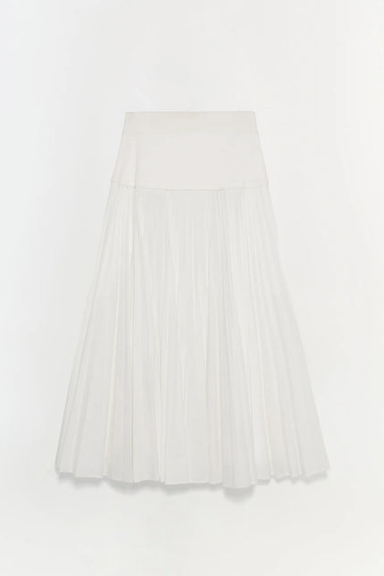 STELLA PLEATED MIDI SKIRT