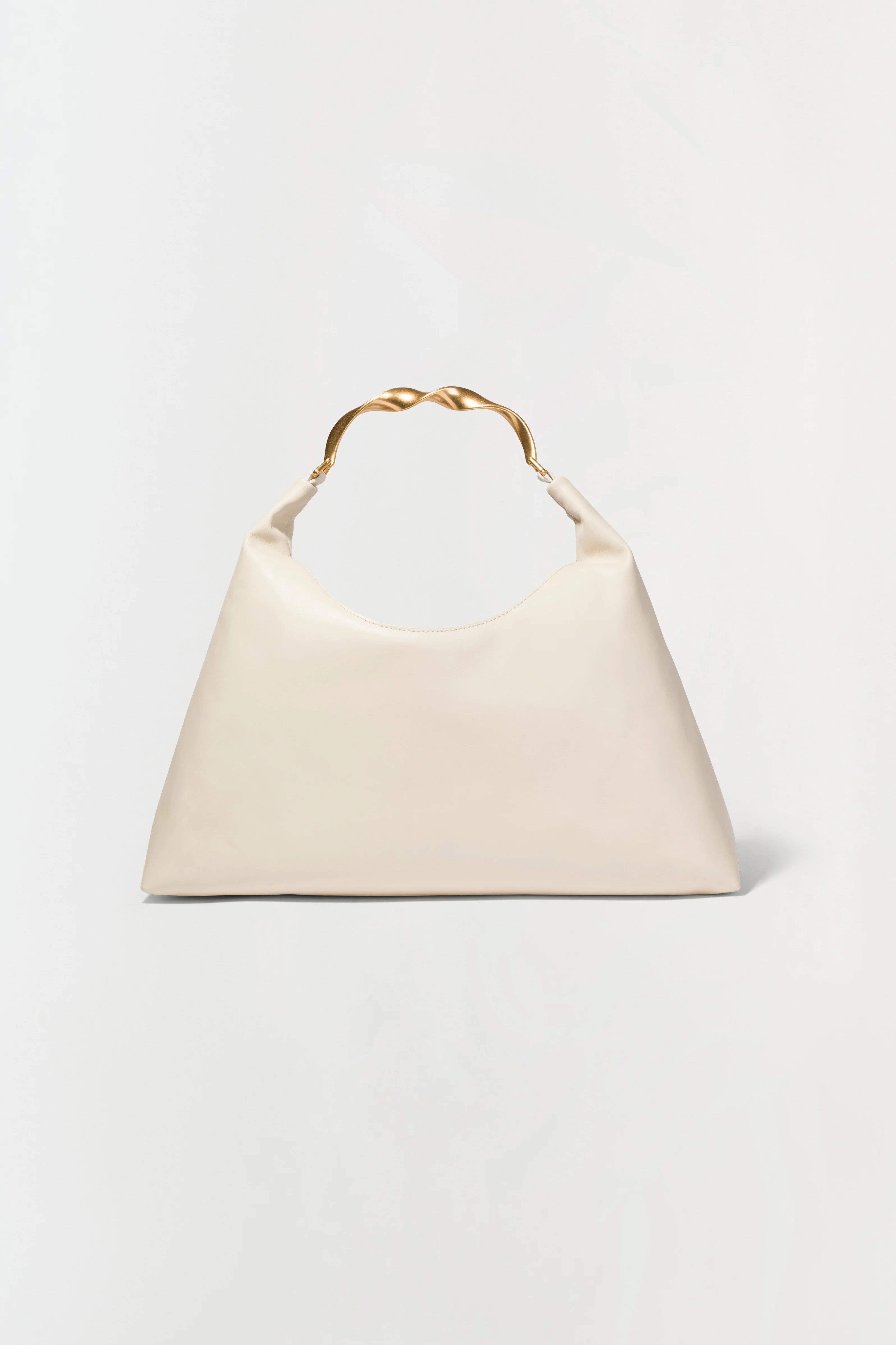 TWIST LEATHER HOBO