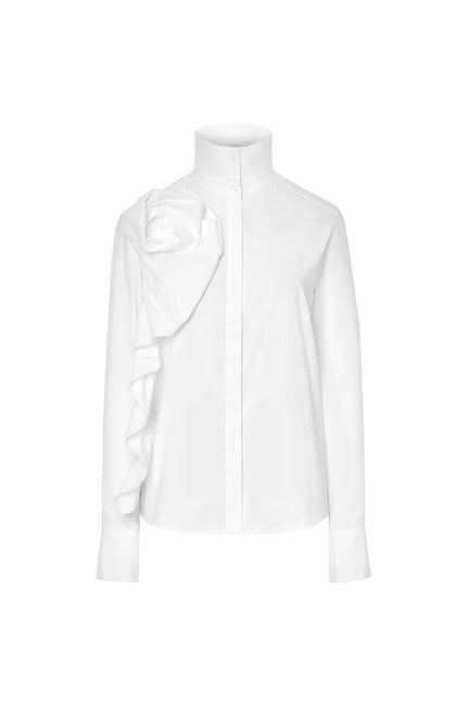 SIDE ROSETTE SHIRT