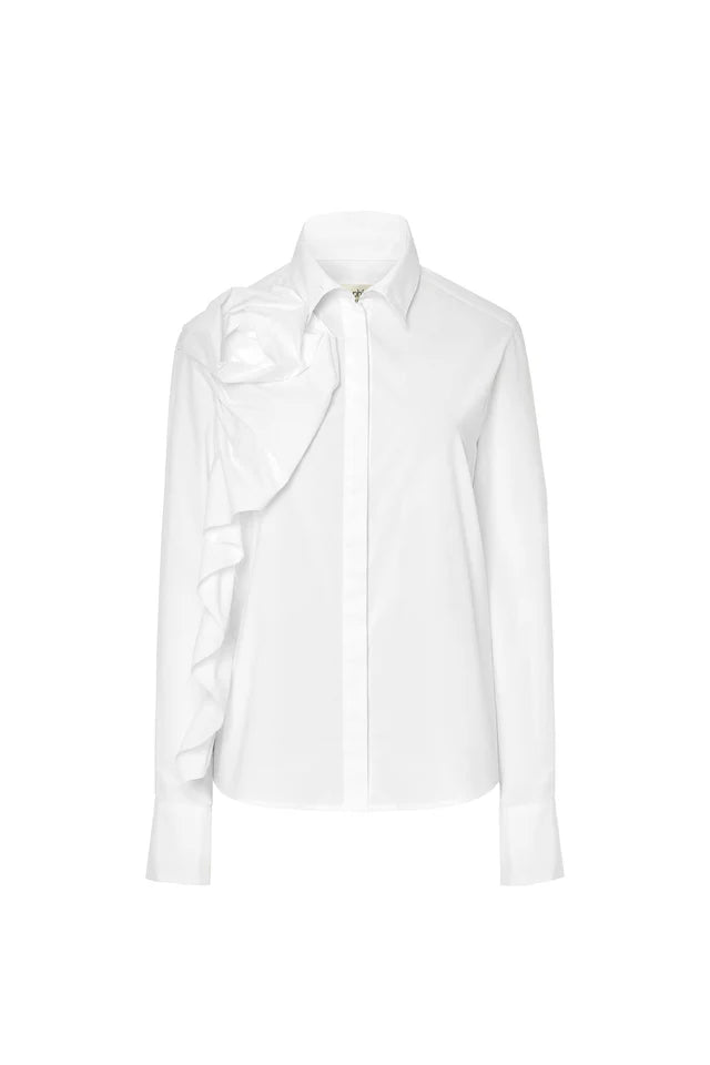 SIDE ROSETTE SHIRT