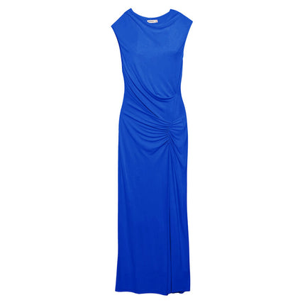 ACACIA JERSEY MIDI DRESS IN ROYAL BLUE