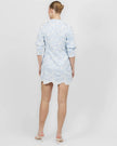 FREYA EMBROIDERED LINEN MINI DRESS