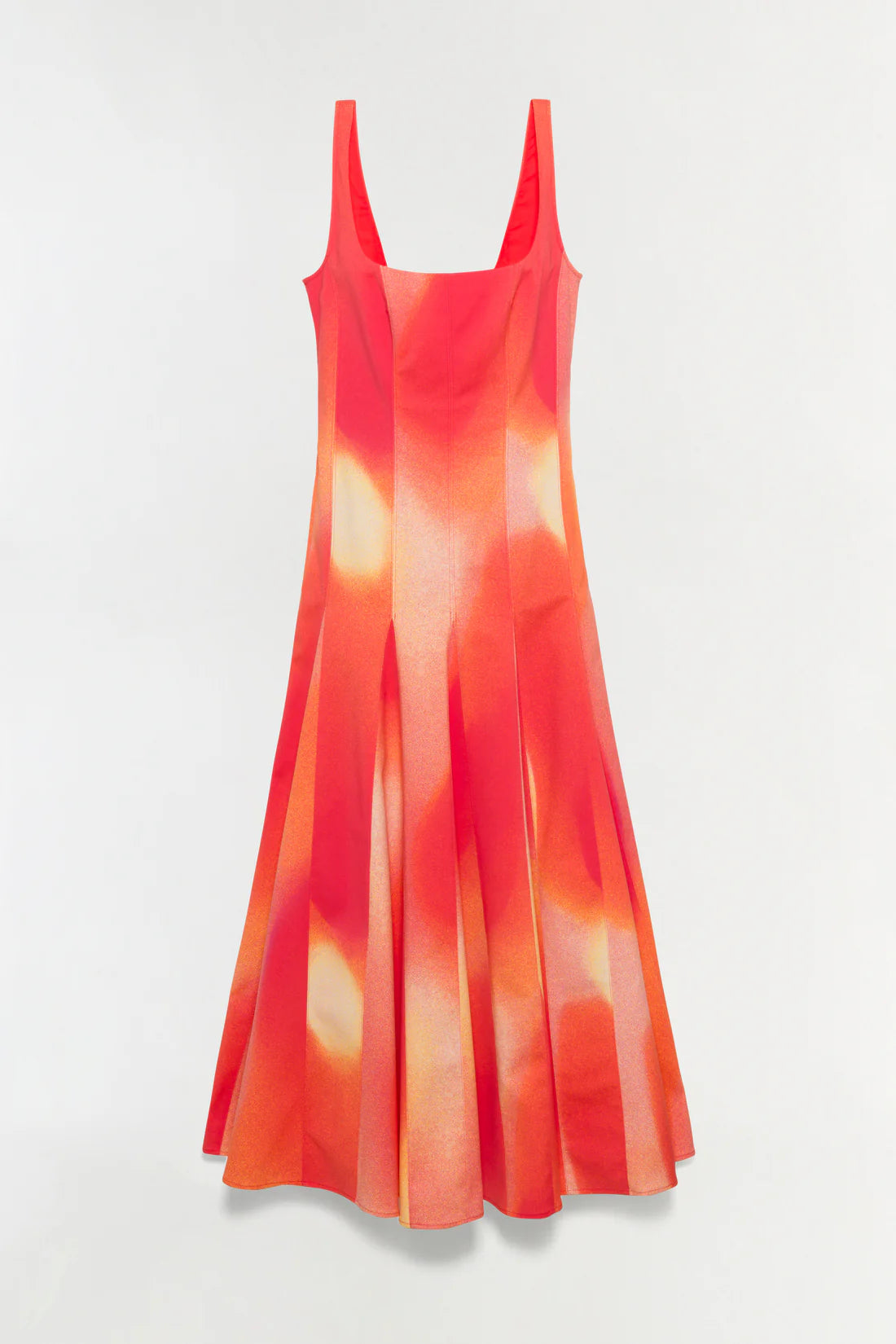 LARA MIDI DRESS IN GOLDEN HOUR SUNSET