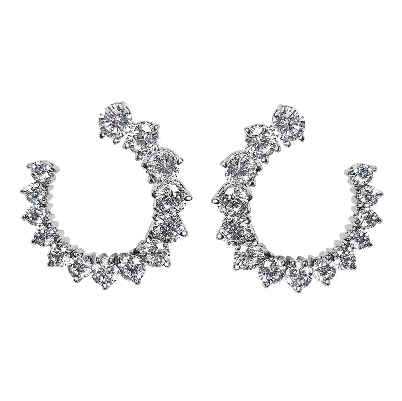 BRILLIANT CUT SWIRL EARRINGS