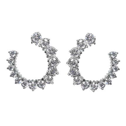 BRILLIANT CUT SWIRL EARRINGS
