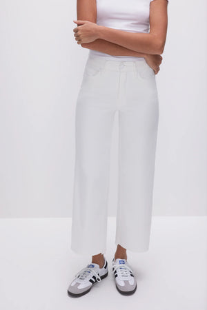 GOOD WAIST CROPPED PALAZZO JEANS