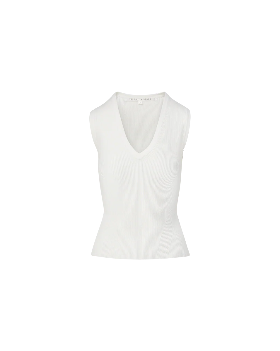 SID KNIT TANK TOP IN OFF WHITE