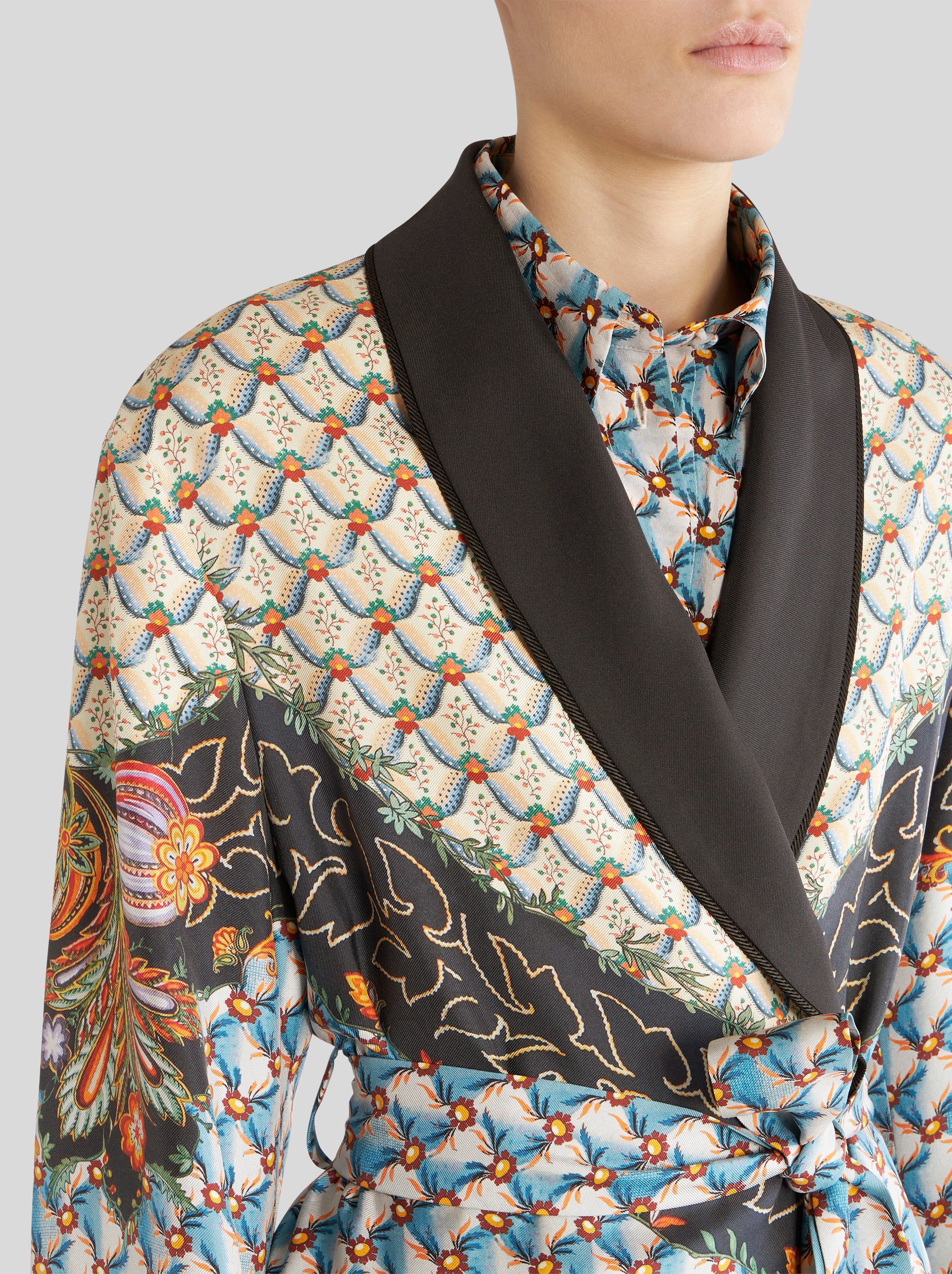 TWILL ROBE JACKET