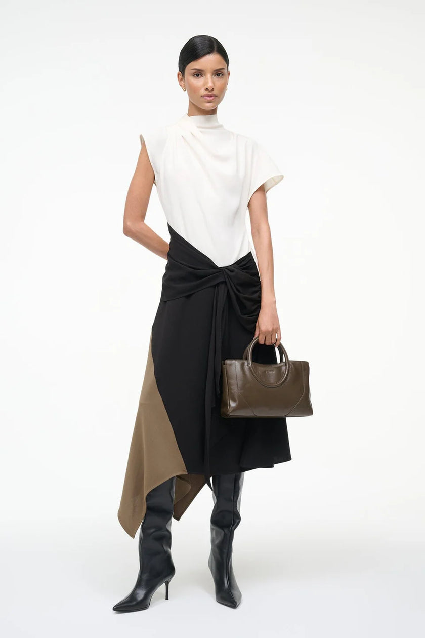 DAVINA DRESS BLACK MULTI