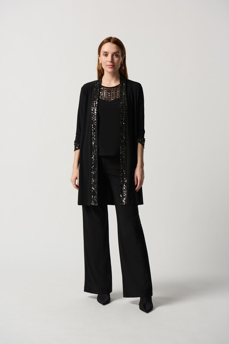 2 PIECE CARDIGAN SET WITH SEQUINS
