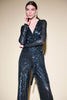 SEQUIN WRAP WIDE LEG JUMPSUIT