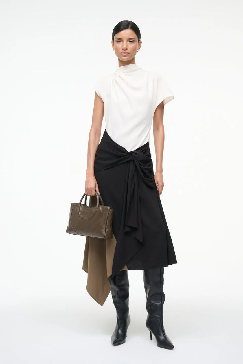 DAVINA DRESS BLACK MULTI