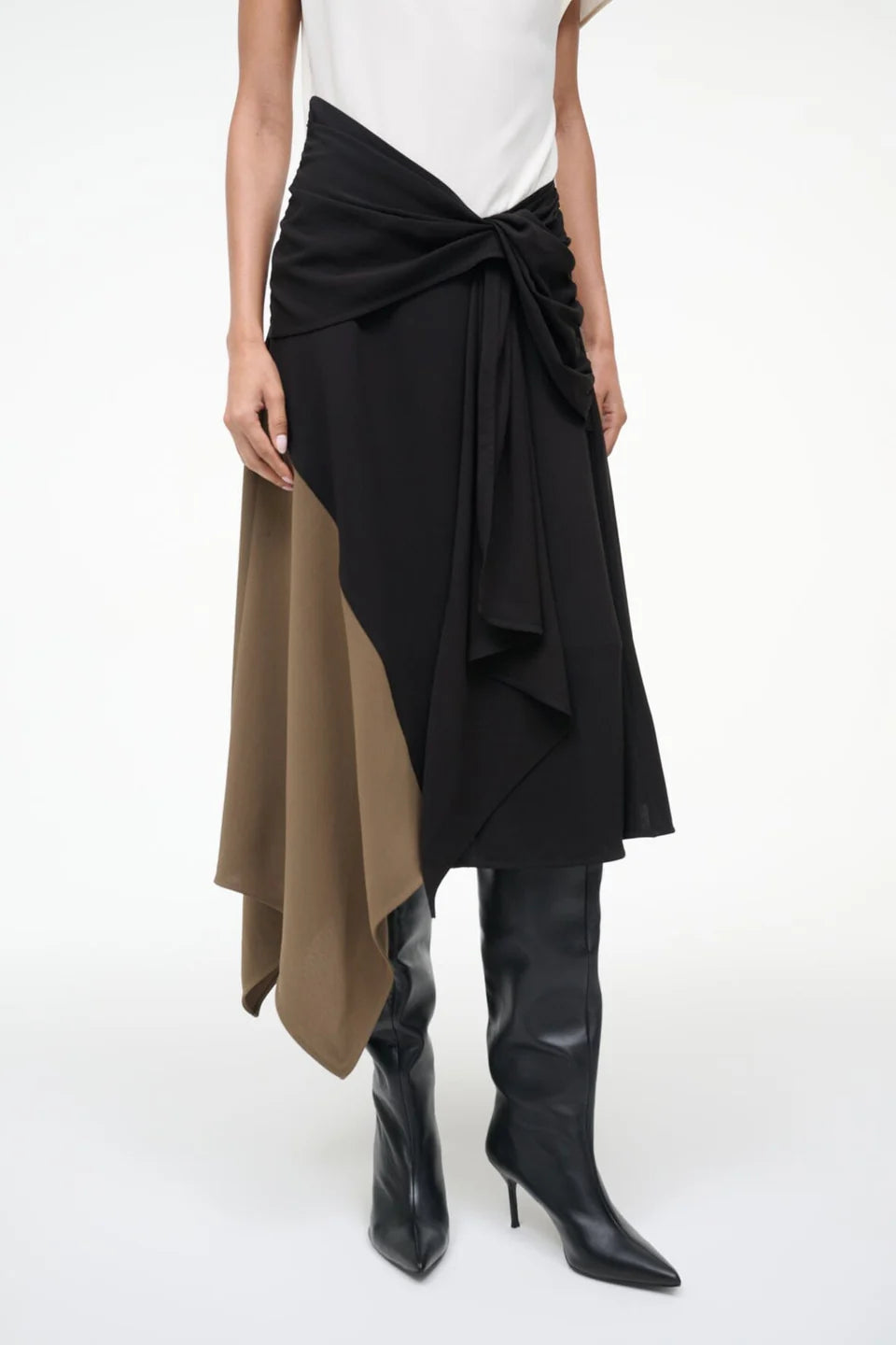 DAVINA DRESS BLACK MULTI