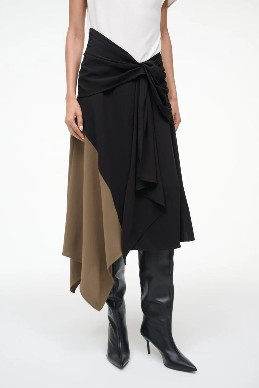 DAVINA DRESS BLACK MULTI