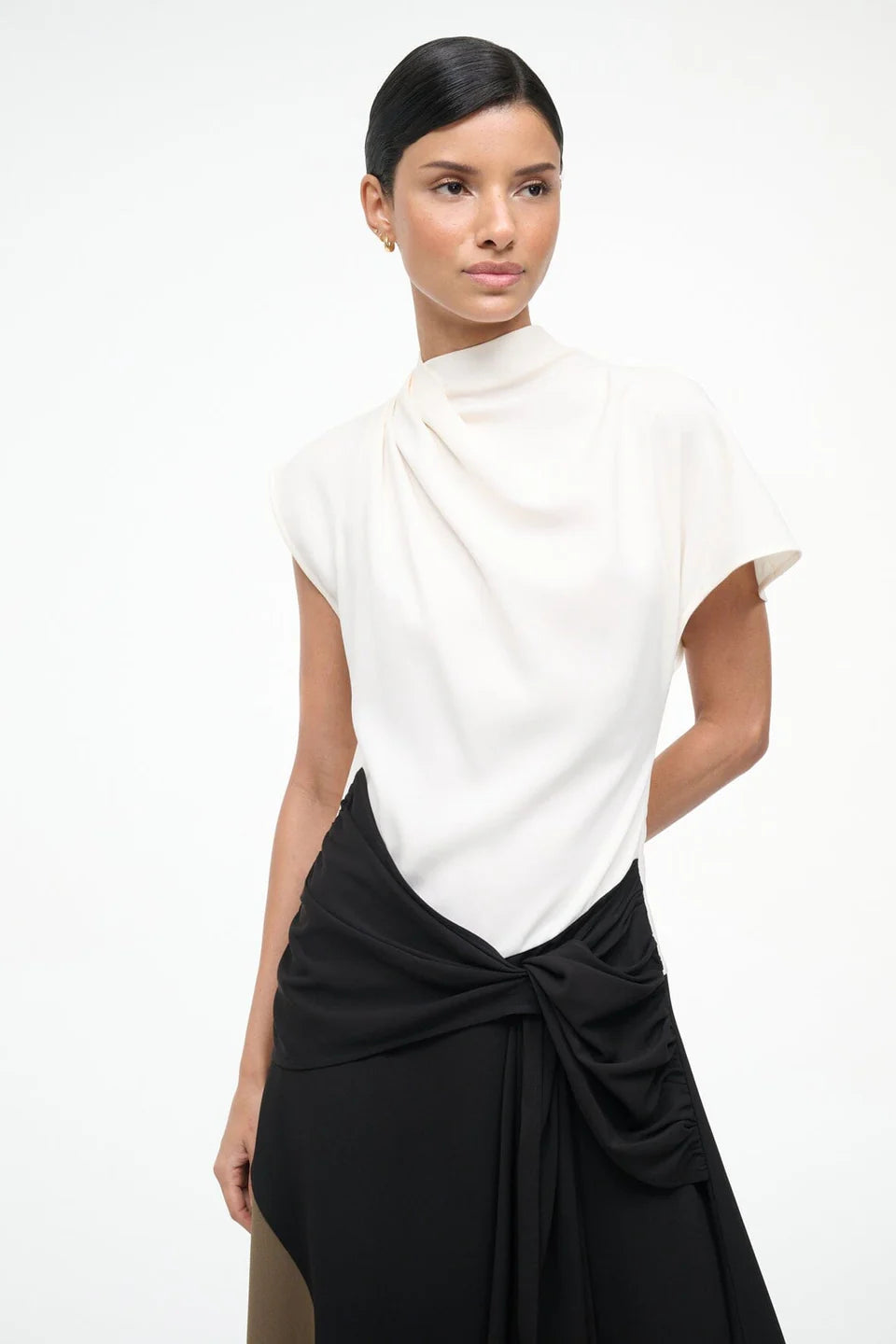 DAVINA DRESS BLACK MULTI