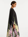 DEGRADE FOXGLOVE SILK TWILL CAFTAN