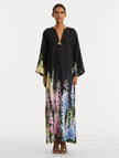 DEGRADE FOXGLOVE SILK TWILL CAFTAN