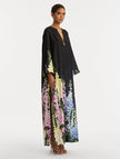 DEGRADE FOXGLOVE SILK TWILL CAFTAN