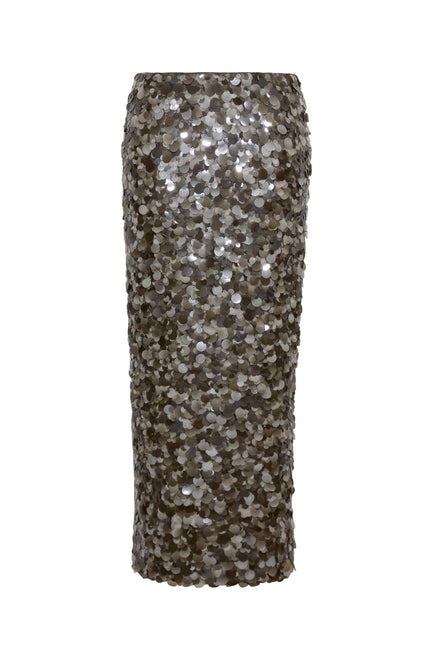 SIENNA SKIRT IN TAUPE PALETTE SEQUIN
