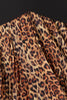 HADDY LEOPARD PRINT PLEATED MINI DRESS