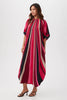 JALANI SILK MAXI CAFTAN DRESS WITH DOLMAN SLEEVES