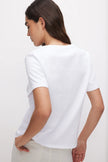 COTTON VNECK TEE