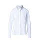 COTTON POPLIN SHIRT WITH CRYSTAL COLLAR