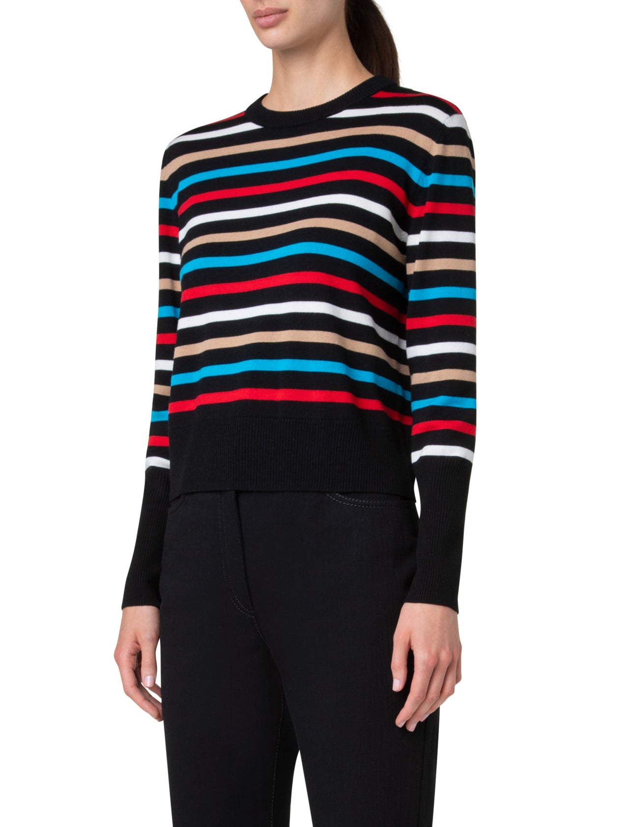 MERINO WOOL STRIPED SWEATER