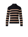 MERINO WOOL STRIPED KNIT SWEATER