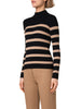 MERINO WOOL STRIPED KNIT SWEATER