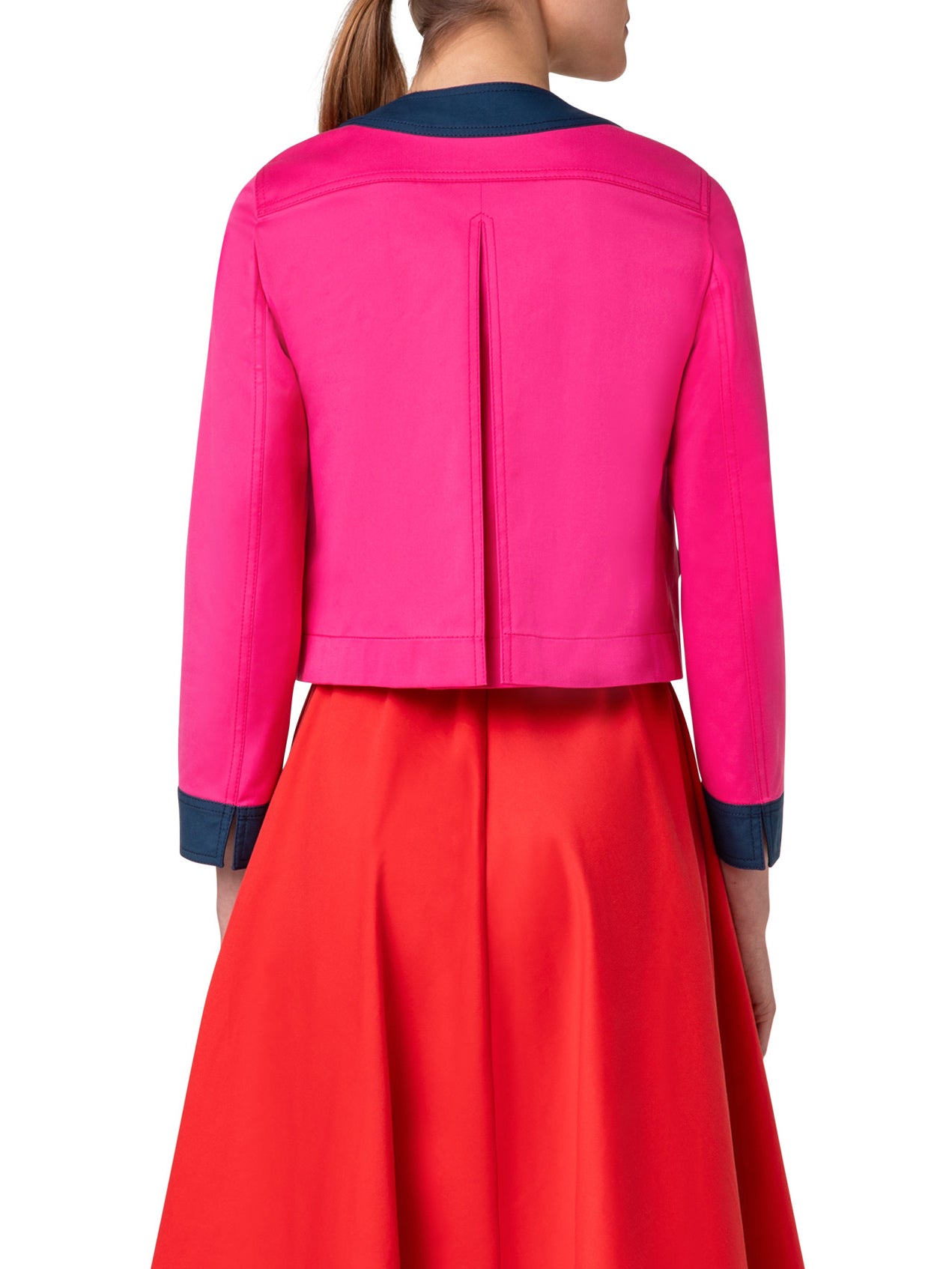 COLORBLOCK COTTON GABARDINE JACKET