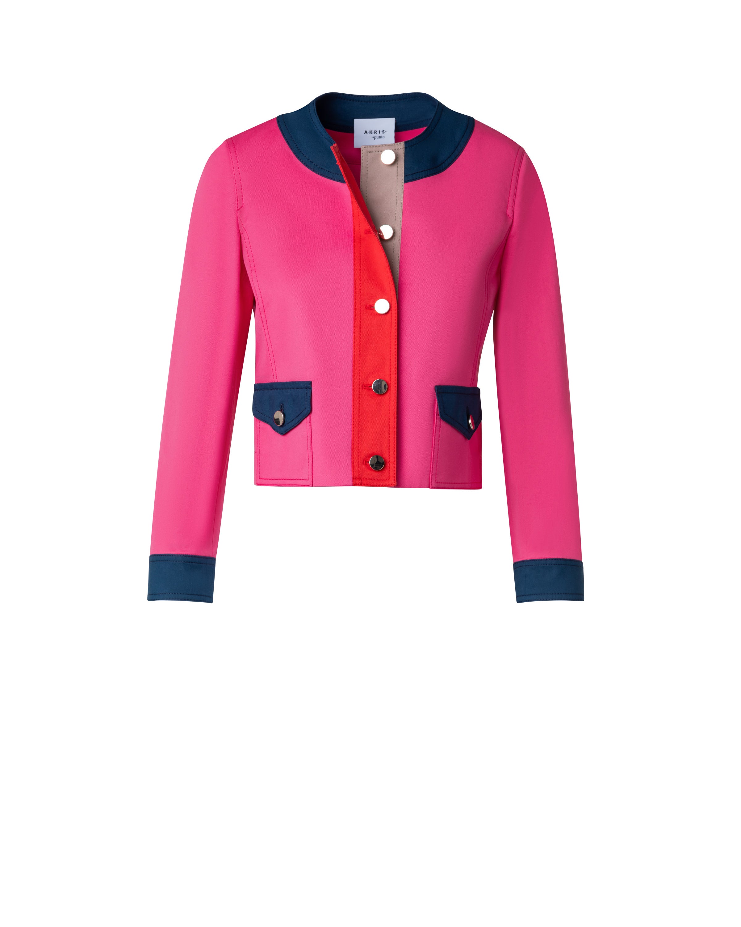 COLORBLOCK COTTON GABARDINE JACKET