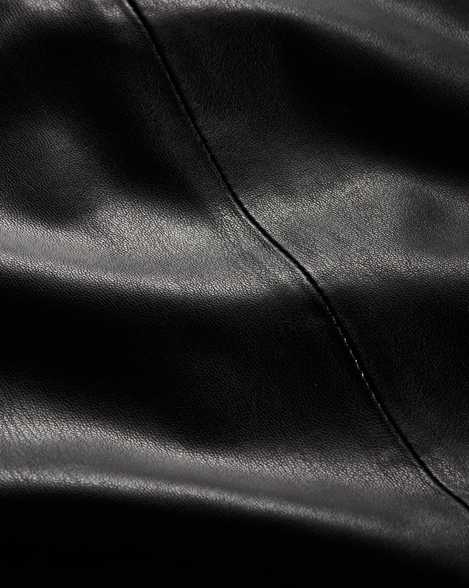 LOUISE VEGAN LEATHER SKIRT