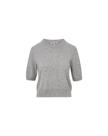 SHANA CASHMERE SWEATER IN HEATHER GREY