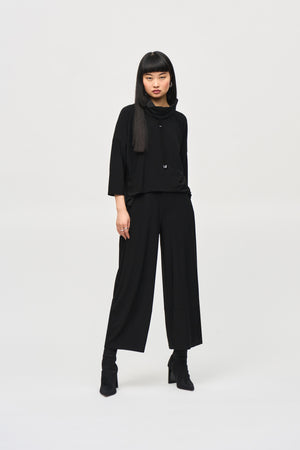 SILKY KNIT CROPPED JUMPSUIT