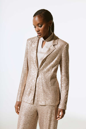 SEQUIN STRAIGHT BLAZER