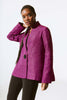 CRINKLE JACQUARD TRAPEZE JACKET