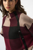 PLAID JACQUARD SWEATER KNIT TOP