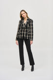 PLAID BOUCLE BLAZER WITH POCKETS