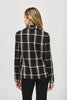 PLAID BOUCLE BLAZER WITH POCKETS